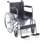 Self Propelled Aluminium Commode Wheelchair