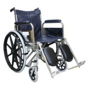 Chrome Elevating Wheelchair With Safety Belt