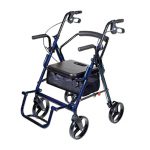 Aluminium Lightweight Dual Rollator Cum Transit Chair